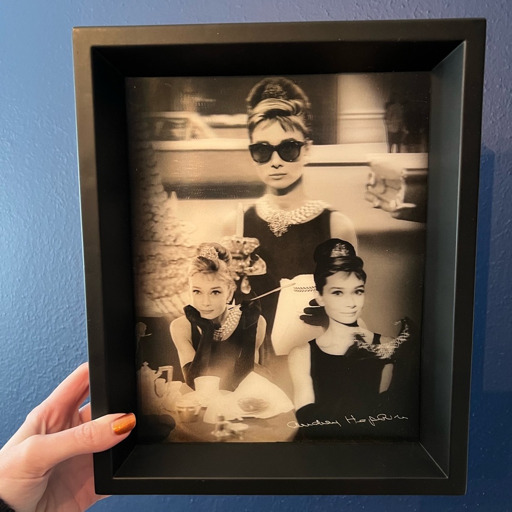 Holographic Audrey Hepburn frame